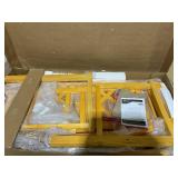 Outsunny 4FT Folding Outdoor Bench, 2-Seater Wooden Garden Bench with Slatted eat and Back, Patio Bench Outdoor Loveseat with Armrests for Backyard, Porch, Park, Natural (Minor Transit Damage)