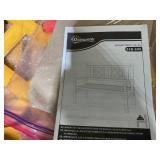 Outsunny 4FT Folding Outdoor Bench, 2-Seater Wooden Garden Bench with Slatted eat and Back, Patio Bench Outdoor Loveseat with Armrests for Backyard, Porch, Park, Natural (Minor Transit Damage)