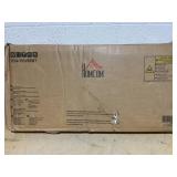 HOMCOM 10 Gallon Farmhouse Kitchen Cabinet with Hidden Trash Can and 2 Drawers, Tilt Out Trash Can Cabinet for Kitchen, White