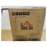 HOMCOM Skincare Fridge for Bedroom, Car with LED Mirror, Cooler and Warmer, AC/DC Powered Mini Fridge for Skincare, Beverage (Transit Damage: Mirror Cracked)