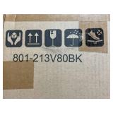 HOMCOM Rolling Kitchen Cart, Kitchen Island with Wood Top, Shelves & Drawers for Dining Area, Black