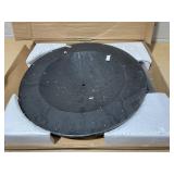 Outsunny 22" 42 lbs Round Resin Umbrella Base Stand Market Parasol Holder with Beautiful Decorative Pattern & Easy Setup, for ?1.5", ?1.89" Pole, for Lawn, Deck, Backyard, Garden, Bronze