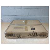 PawHut 28"-75" Freestanding Wooden Pet Gate with Support Feet & Non-Slip Mats for Indoor, Stairway, Doorway, Brown