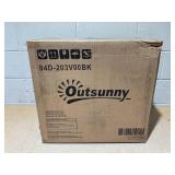 Outsunny 4-Piece 175lb Cantilever Patio Umbrella Base Weights for Offset Hanging Umbrella, HDPE Water or Sand Filled Umbrella Weights for Cross Base Stand, Black 40" L x 40" W x 3.5" H