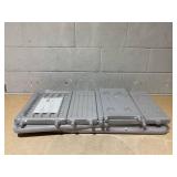 Qaba Toddler Tower with Adjustable Height, Toddler Kitchen Stool Helper with Anti-slip Mat, Step Stool for Kitchen, Bathroom, Gray