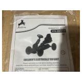 Aosom 12V Electric Go Kart for Kids w/ Adjustable Speed, Orange