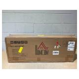 HOMCOM Slim Shoe Storage Cabinet, Shoes Cabinet Organizer with 2 Flip Drawers, Adjustable Shelves for 12 Pair, Distressed White