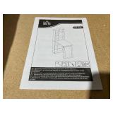 HOMCOM Fold-out Convertible Office Desk, Wall Mount Computer Desk with Blackboard and Side Shelf, Charcoal Gray