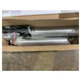 HOMCOM Rotating Computer Desk, 55" L-Shaped Desk, Corner Desk with Storage Shelves, Cabinet and Drawer for Home Office, Natural