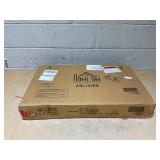 HOMCOM C-Shaped Sofa Side Table Mobile End Table with Storage and Wheels for Living Room,Office, Rustic Brown