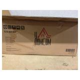 HOMCOM Modern Bar Stools, Tufted Upholstered Barstools, Pub Chairs with Back, Rubber Wood Legs for Kitchen, Dinning Room, Set of 2, Grey