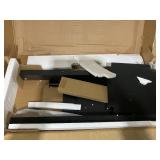 HOMCOM 2-Tier Side Table with Drawer Shelf, End Table for Living Room Hallway, Black