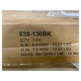 HOMCOM 2-Tier Side Table with Drawer Shelf, End Table for Living Room Hallway, Black