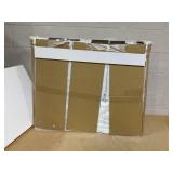 Design House Cyprus 36-in. Wide Medicine Cabinet, 3 Frameless Mirrored Doors, Pre-Assembled, Surface or Recess Mounted, White Clear, 36.3 in. W x 4.4 in. D x 30.1 in. H, 597500