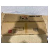 HOMCOM 28" Farmhouse Christmas Tree Base Cover Wooden Christmas Tree Collar Box Home Decoration, Dark Distressed Wood Finish 28.3" L x 27.2" W x 14.6" H