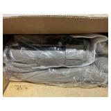 Vinsetto 7-Point Vibrating Massage Office Chair High Back Massaging Office Desk Chair with Lumbar Support, Footrest, Gray