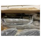 Vinsetto 7-Point Vibrating Massage Office Chair High Back Massaging Office Desk Chair with Lumbar Support, Footrest, Gray