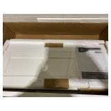 PawHut Pet Feeding Station, Dog Food Storage Cabinet w/ Raised Dog Bowls, Adjustable Panel, Hooks for Medium Dogs, White  23.6"L x 13.8"W x 31.5"H