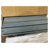 Outsunny Oversized Adirondack Chair, Outdoor Fire Pit and Porch Seating, Classic Log Lounge w/ Built-in Cupholder, Dark Gray