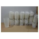 *24* White Plastic Tumbler Cups