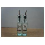 *2* Glass Oil & Vinegar Bottles