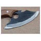 Rolled Carbon Steel Finger Hole Hunting Knife