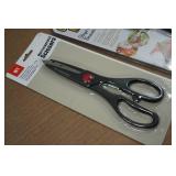 Copper Knife Set, Sharpener and Scissors