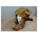 Tail and Ear Faux Fur Adult Hat