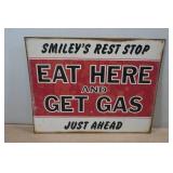 Novelty Metal Sign - Smiley