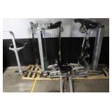 Commercial Multi-Station Weight Machine with Leg Press and Dip Stand