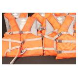 Set of 6 Stearns Adult Universal Flotation Life Jackets