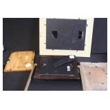 Collection of 5 Decorative Picture Frames and Wall Mounting Tool