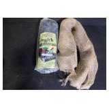 Collection of Lawn and Garden Supplies Including Hose, Mulch Film, Extension Cord, and Accessories