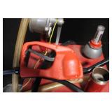 30-Gallon Bidirectional Hand Oil Pump Cart with Hose and Nozzle