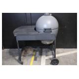 Char-Griller Akorn Kamado Charcoal Grill and Smoker with Side Table