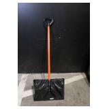 Lot of Floor Cleaning Tools with Brooms, Snow Shovels, Squeegees, and Holders