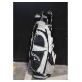 Callaway Golf Bag with 5 Mixed Irons Including Ping Eye2 and King Cobra Oversize