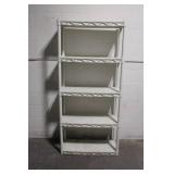 Plastic 5-Shelf Utility Storage Rack 30x15x72 Inches