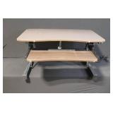 Electric Adjustable Sit Stand Desk Riser with USB Port