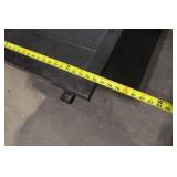 Champion Black Outdoor Patio Dining Table with Slatted Top