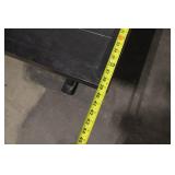 Champion Black Outdoor Patio Dining Table with Slatted Top