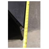 Gray Corner Cabinet with Drawer and Double Doors, 32 Inch