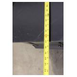 Gray Corner Cabinet with Drawer and Double Doors, 32 Inch