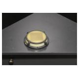 Gray Corner Cabinet with Drawer and Double Doors, 32 Inch