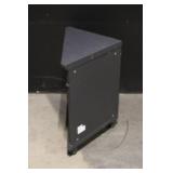 Gray Corner Cabinet with Drawer and Double Doors, 32 Inch