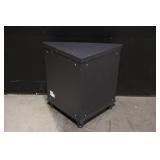 Gray Corner Cabinet with Drawer and Double Doors, 32 Inch