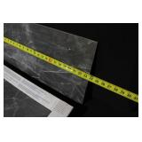 MIKE 12x24 Inch Glazed Porcelain Tiles in Gray Marble Finish, Set of Boxes