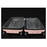 Samsonite Pink Hard Shell Rolling Suitcase with Telescopic Handle