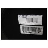 Pair of Glass Table Lamps with Antique Mercury Finish