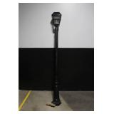 Black Outdoor Solar Lamp Post with Hexagonal Base